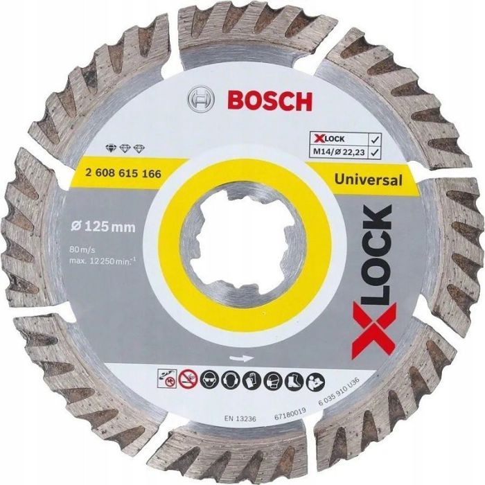2 disques diamant X Lock pro Bosch 125 mm
