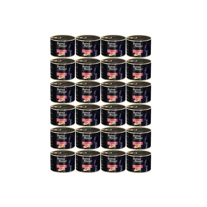 DOLINA NOTECI Premium riche en saumon - nourriture humide pour chat - 24x185g