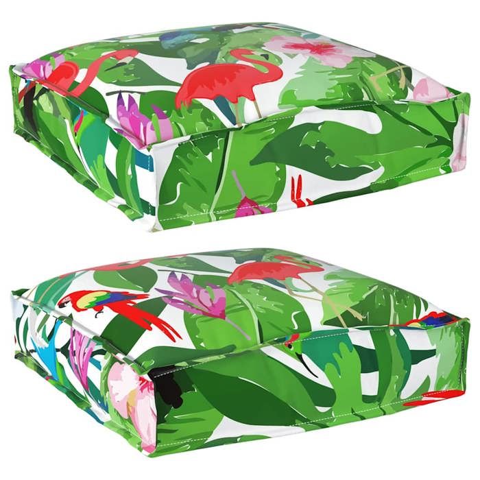 Coussin pour palette - vidaXL - Multicolore - 40x40x8 cm - Tissu Oxford - Résistant à leau - Utilisation extérieure