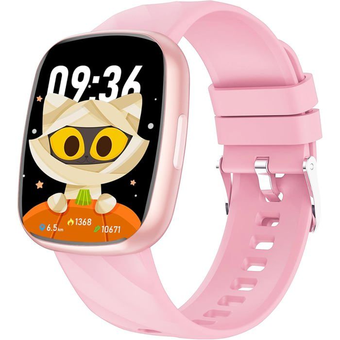 Montre Enfant CATGIFF Fitness Tracker IP68 Étanche - 100+ Modes Sport, Cardio, Podomètre, Cadeau Garçons Filles Ados Noir