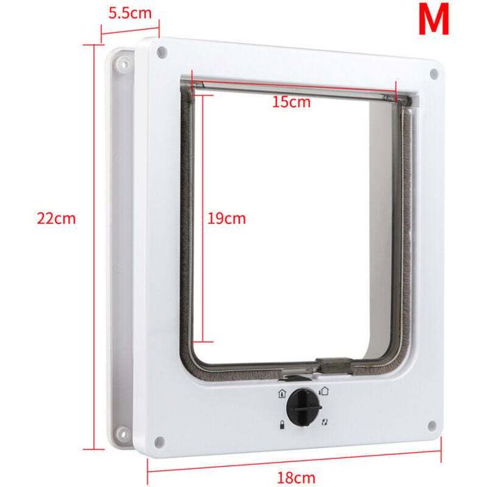 Meilleurs prix pour Chatière étanche à 4 voies - PZCC - Verrou rotatif - Entrée et sortie libre - Résistante aux intempéries