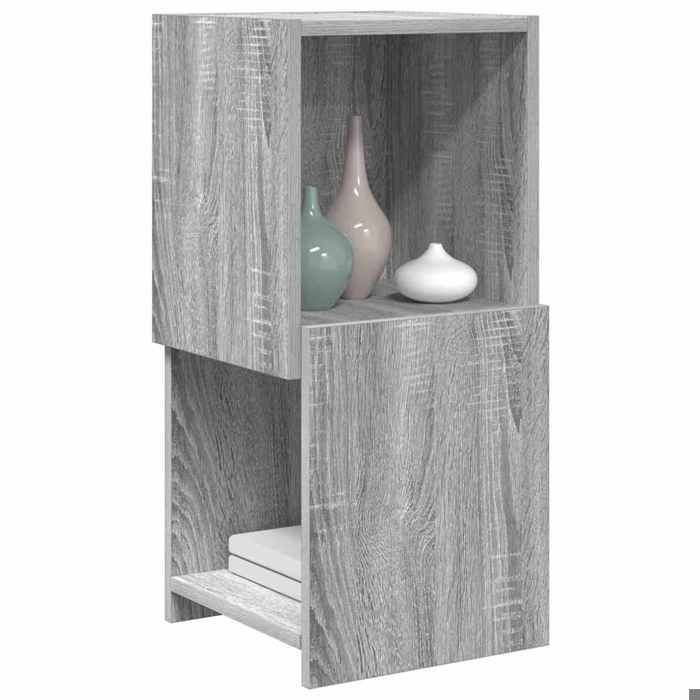 (Vente chaude) Meuble dangle Pour salon - Cabinet de Rangement/Caisson de salon - Gris Sonoma 305x30x65cm Bois dingénierie - M484