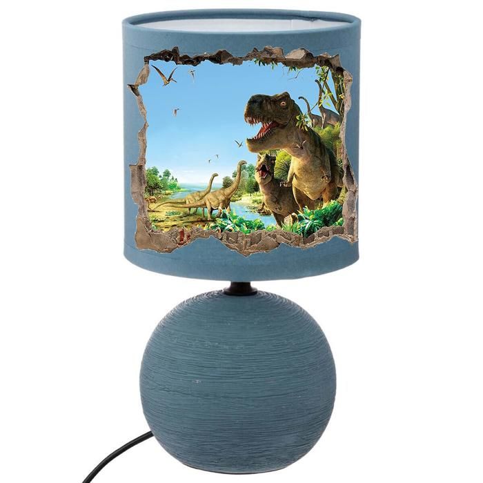 l idee all lampe de chevet bleu dinosaure