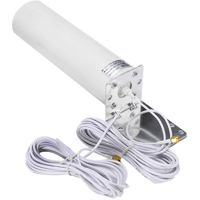 Antenne externe 4G LTE double SMA mâle – Gain 10-12 dBi – Fréquence 698-2700 MHz – Câble 5 m pour routeur et modem extérieur