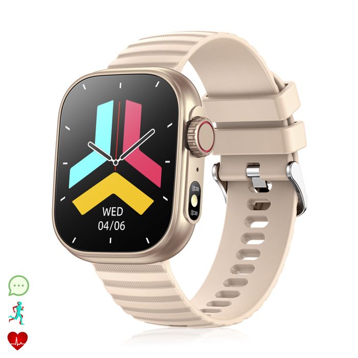 DAM Smartwatch ZW39 avec notifications dApps appels Bluetooth. 37x11x47 Cm. Couleur: Or