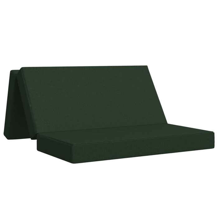 Banquette-lit - Canapé-lit pliable - vidaXL - tissu - vert foncé - 160 x 67 x 45 cm 7645062