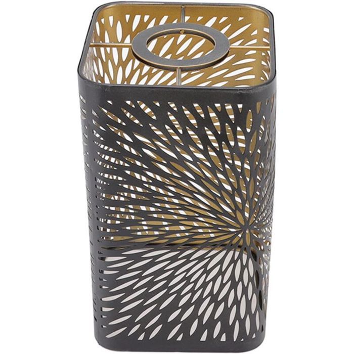 Abat jour Décoratif - Métal Gravé Ajouré Amovible Formes Carrée et Ronde - Chevet Comptoir et Lampe sur Pied - E27 E26