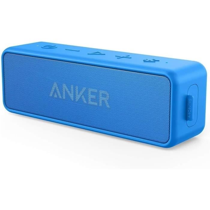 Haut parleur Bluetooth ANKER SoundCore 2 Autonomie 24h Étanche IPX7 Basses puissantes - vue 2