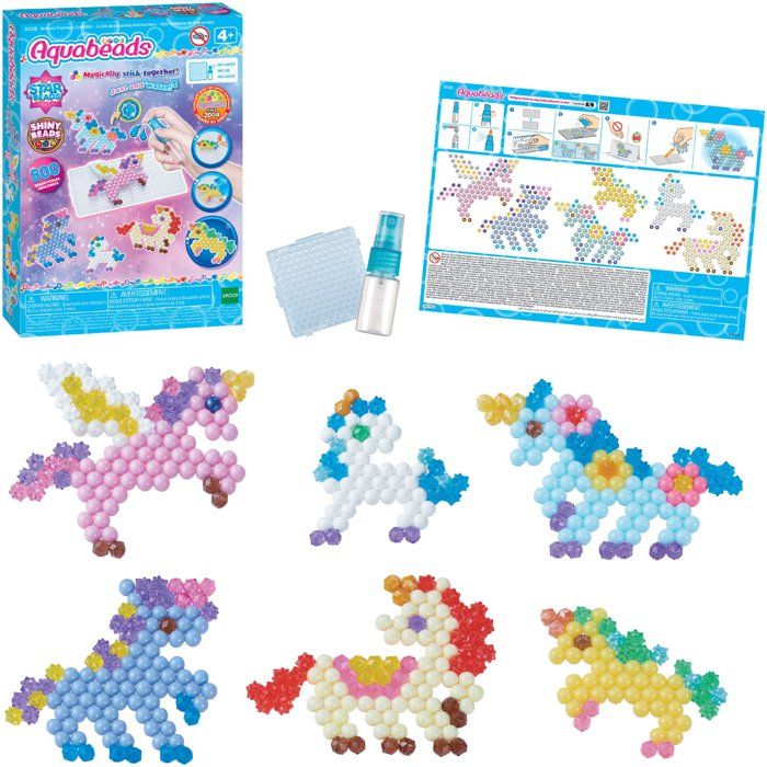 Kit des Amies Licornes Aquabeads 35128 – 800 Perles pour Créations Féériques dès 4 Ans