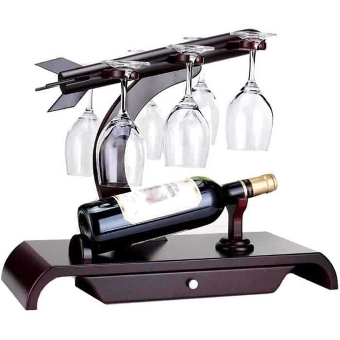 Porte-bouteille de vin en alliage Art Déco Support à bouteille de vins