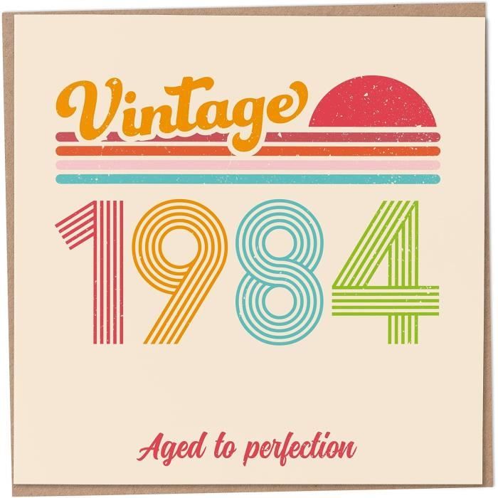 Carte D'anniversaire 85 Ans Pour Homme Et Femme – Vintage