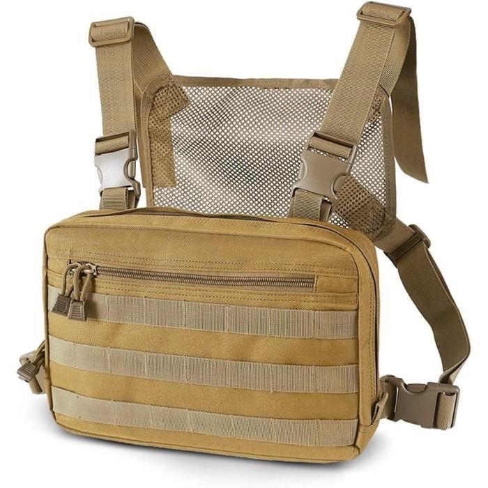 Sac De Poitrine Tactique Hip Hop Streetwear Poche Avant Gilet Sac A Dos En Maille Sacs Militaires De Chasse x6268 Cdiscount Bagagerie Maroquinerie