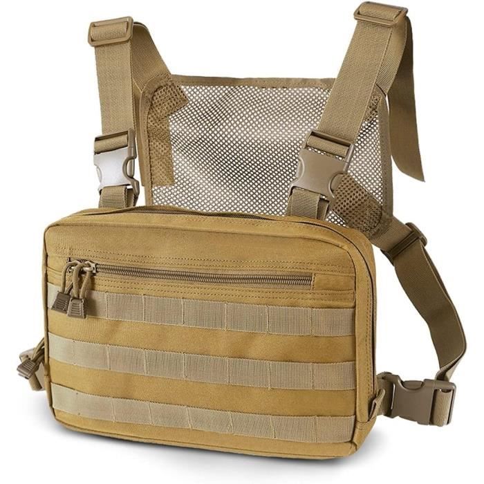 Sac De Poitrine Tactique Hip Hop Streetwear Poche Avant Gilet Sac À Dos En  Maille Sacs Militaires De Chasse[x6268] - Cdiscount Bagagerie - Maroquinerie