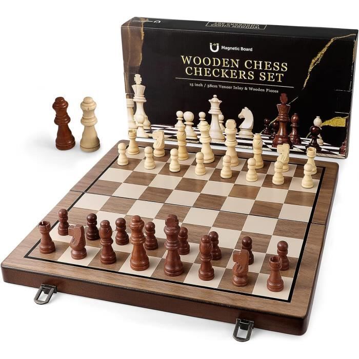 Damier Pliable En Bois Master Of Chess - 39x39 Cm - 100 Cases (10x10) - Jeu De Dames Avec 40 Pions - Voyage Damier Pliable En Bois Master Of Chess - 39x39 Cm - 100 Cases (10x10) - Jeu De Dames Avec 40 Pions - Voyage