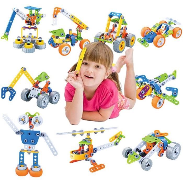 Acheter 175 pcs Kit De Construction Cabane pour Enfants lumineux Jouets De  Fort DIY – Garçon Filles Age 4 5 6 7 8 9 Ans Jeux Tente Educatif