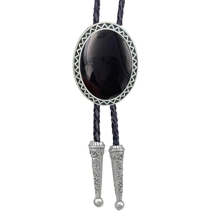 Cravate avec decor. Cordon en cuir. Bolo-tie 176608