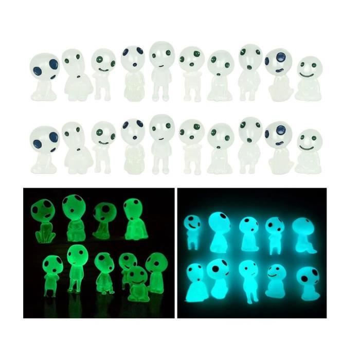 60 Mini Raies Manta Phosphorescentes En Résine – 6 Styles Différents – Pour Jardin Féérique, Maison De Poupée Ou Déco Créative – Brillent Dans Le Noir