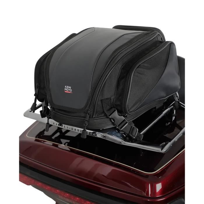 Saddlemen S2200e Erweiterbare Sissy Bar Bag – Motorrad-Tasche Für Touren, 2200 Cu In