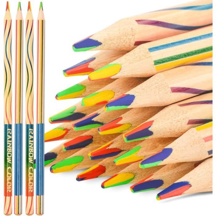 Lot de 46 crayons de couleur enfants adultes dessin coloriage