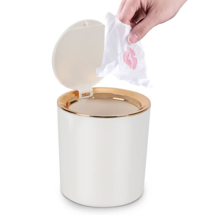 Poubelle De Table, Petite Poubelle De Bureau avec Couvercle, Poubelle Poubelle De Table, Petite Poubelle De Bureau avec Couvercle, Poubelle