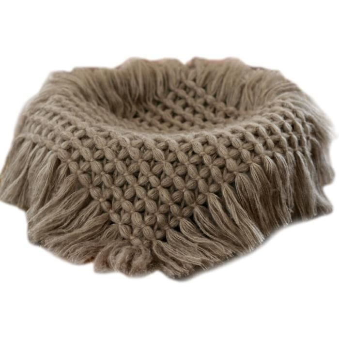 Couvre-œufs décoratif poule blanche tricotée au crochet faite main pour