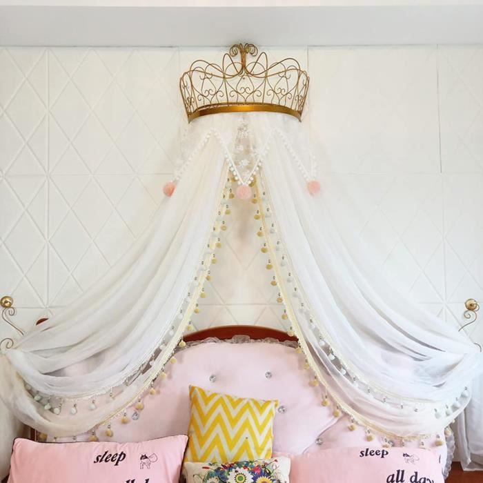 Ciel De Lit De Princesse pour Lit De Fille,Rideau De Lit Suspendu Et ...