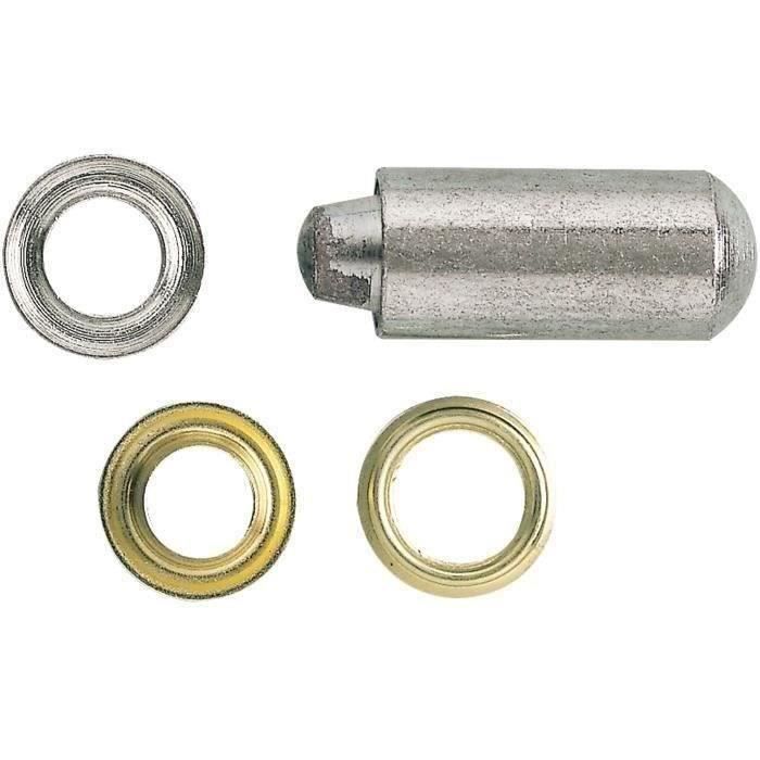 CHAPUIS - Blister de 25 Oeillets bâche avec jeu pose laiton Ø10mm