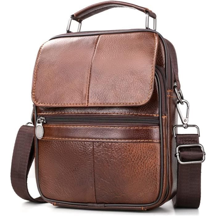 Petit Sac Bandoulière Homme Sacs à Bandoulière Sacoche Sac Porté