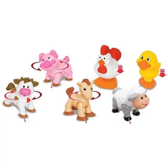 Mini jouets à presser, 12 pièces animaux mous jouet à presser