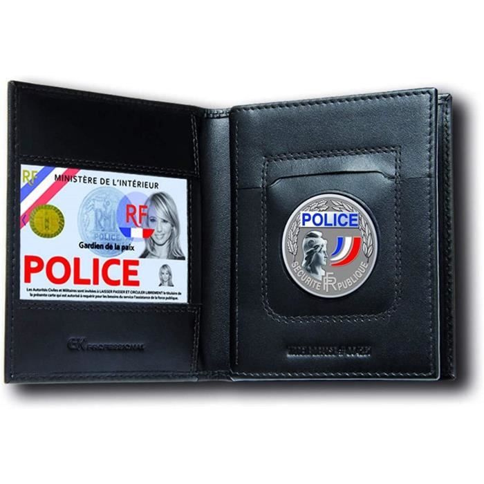 Porte-carte GK Pro 3 Volets Noir - Professionnel Police Gendarmerie