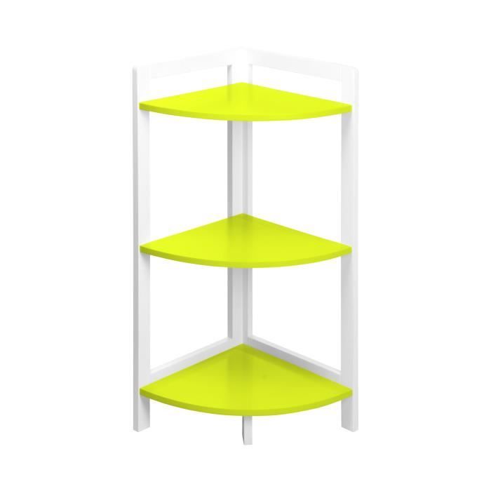 Meuble D Angle 3 Etageres En Mdf 30 30 H70cm Douceur D