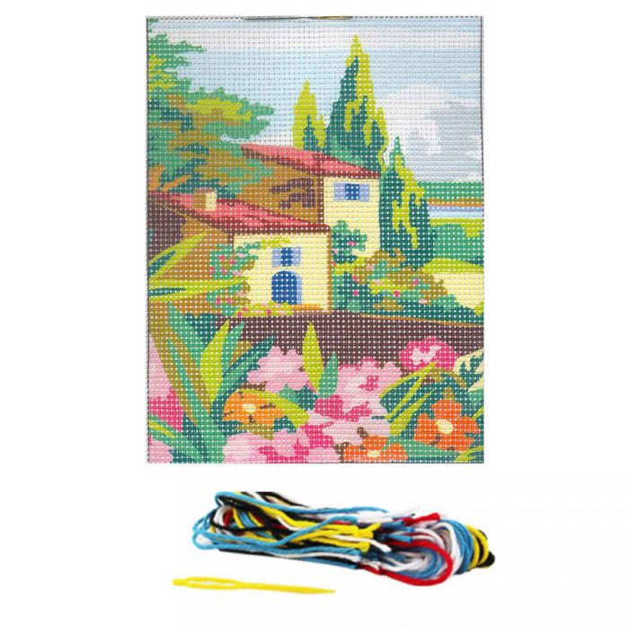 Comparer les prix de Kit Canevas Mas Maison Provençale 15 x 20 cm