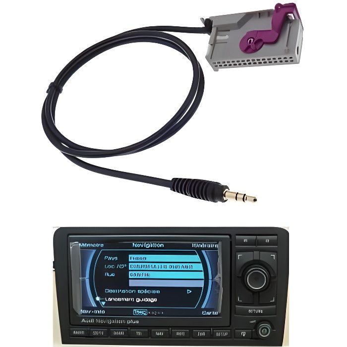 Cable Auxiliaire pour GPS Audi A3 Navigation Plus - RNS-E GPS RNSE