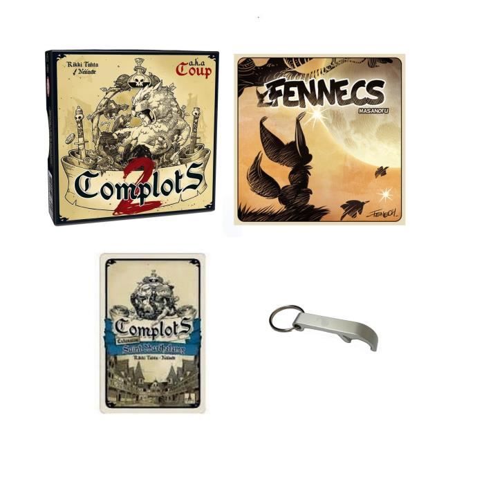 Lot Complot 2 + Extension St Barthélémy + Fennecs + 1 Décapsuleur ...