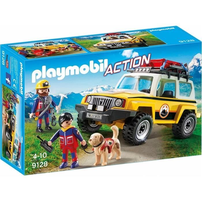 Playmobil 9128 Action Secouristes De Montagnes Avec Vehicule