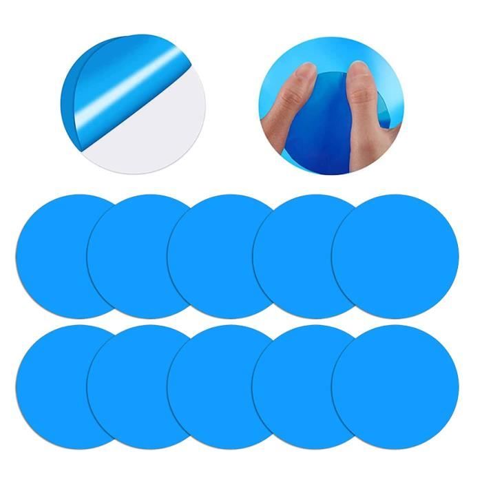 Patchs De Réparation Transparents SZXMDKH – 10 Rustines TPU 7x7 Cm Pour Piscine, Bateau Gonflable, Tente Et Matelas