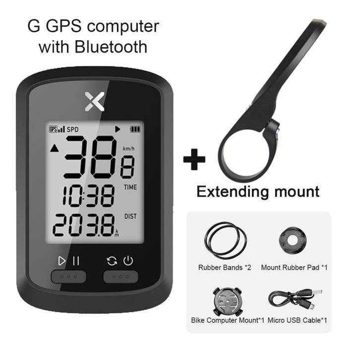 XOSS – compteur de vélo GPS sans fil, Bluetooth G + PLUS, compteur