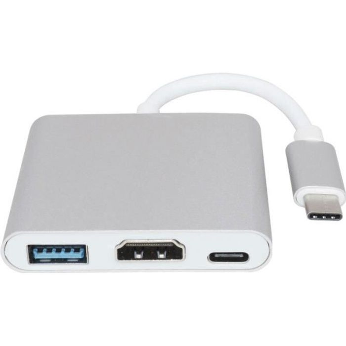 Adaptateur convertisseur USB 3.1 Type C vers VGA HDMI 4K UHD pour MacBook,  MacBook Pro