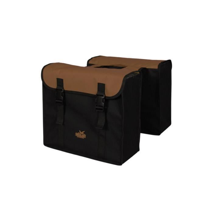 Sac à vélo double Greenlands - Polyester 600D enduit imperméable - Vert - 37x33x14 cm - 34L