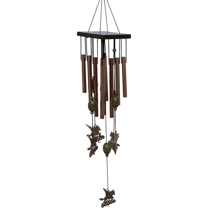 Grande Cloche à Vent En Bois Extérieure, Carillons à Vent Commémoratifs, Décor De Carillons De