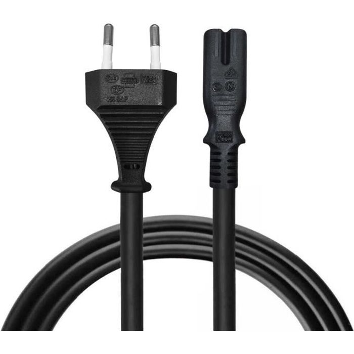 1M EU AC Power Cable d'alimentation Cordon d'alimentation Cable