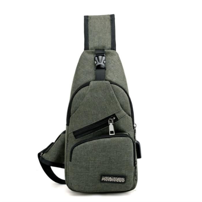 Sac de poitrine en cuir demi lune pour femmes et filles, sacs à