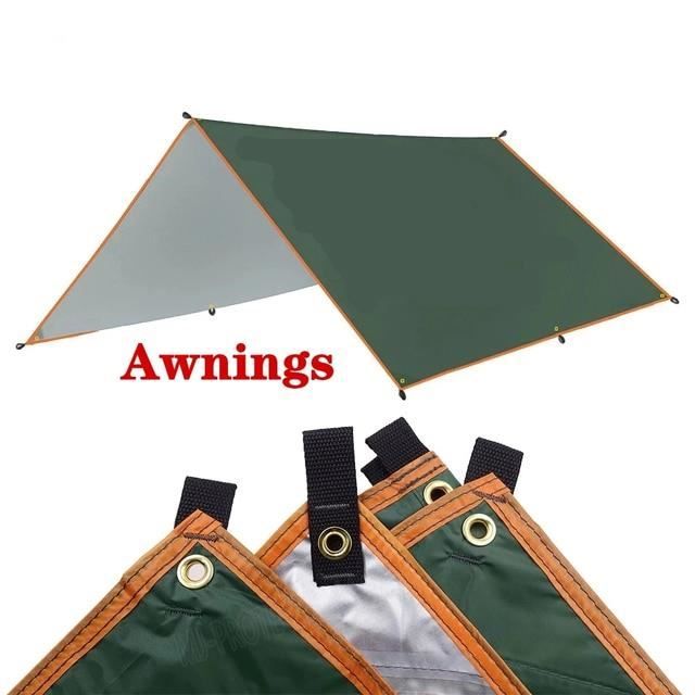 tente,poteau de canopée de soutien 4x3m 3x3m,piquet de corde,toile imperméable,tente d'ombrage,parapluie - type awning cloth - 3x3m