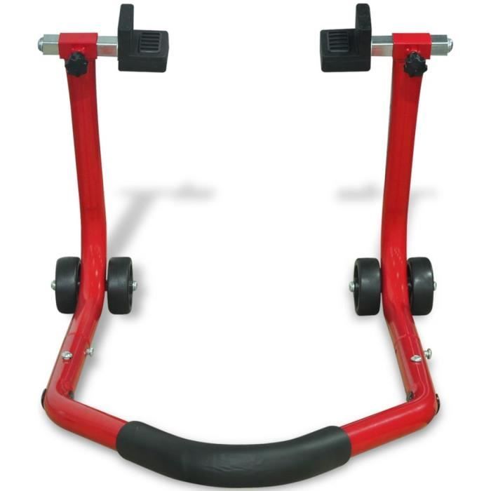 Béquille Arrière Moto - Support Paddock Levage Roue, Fer Galvanisé, Charge 400kg