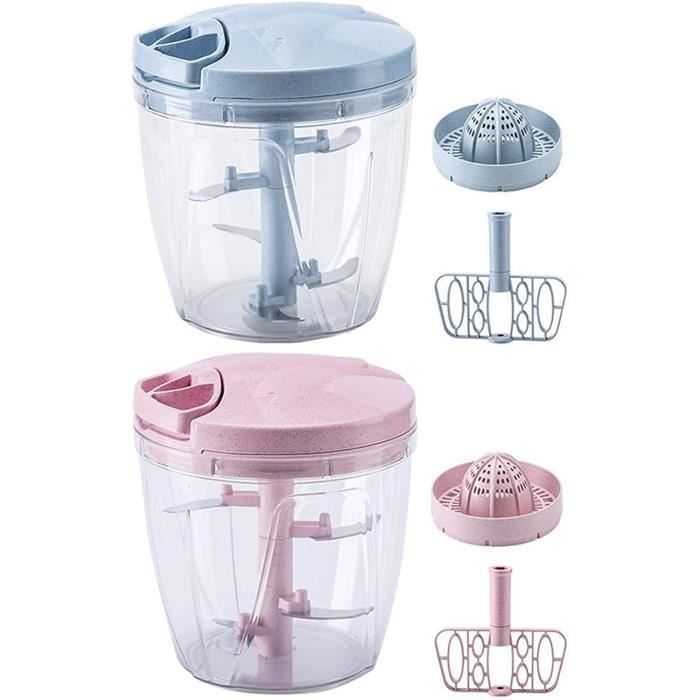 Hachoir à Fruits électrique 4L - Moteur 60W, Vitesse 75 Tr/min, Acier Inox, Pour Fruits, Pain, Cassonade, 52x30x38 Cm