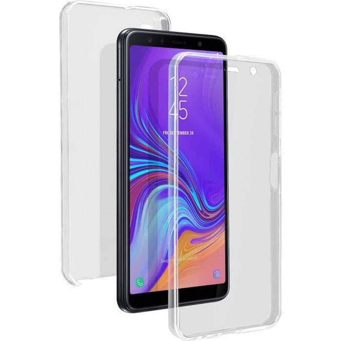 coque samsung a7 2018 silicone couleur