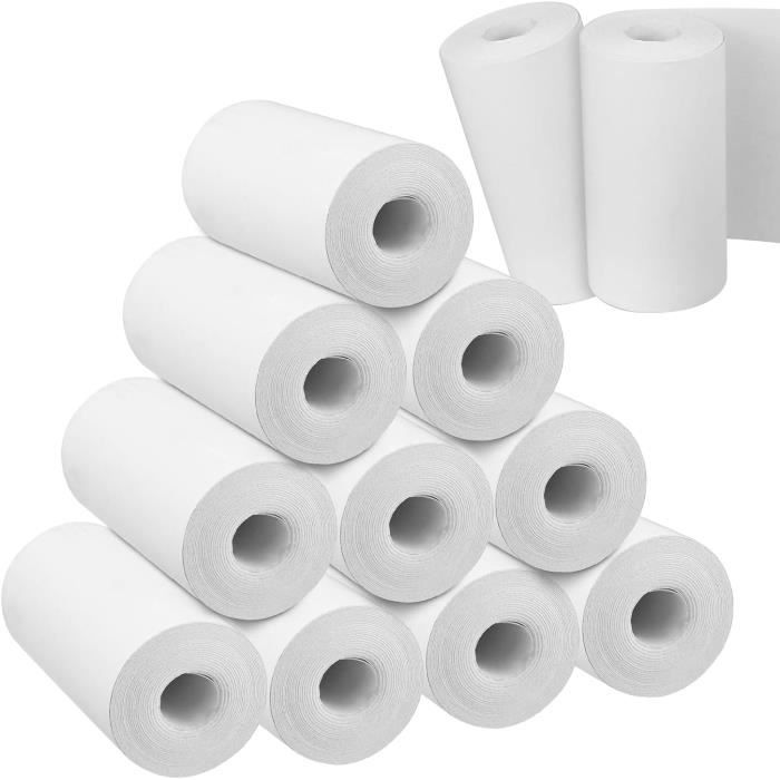 6 Rouleaux Papier Thermique pour Appareil Photo Enfant - Hikkon 56 mm Papier D'imprimante Thermique Blanc pour Enfants Caméras instantanées,Mini Imprimante, Imprimante Photo Portable (Blanc-6 6 Rouleaux Papier Thermique pour Appareil Photo Enfant - Hikkon 56 mm Papier D'imprimante Thermique Blanc pour Enfants Caméras instantanées,Mini Imprimante, Imprimante Photo Portable (Blanc-6