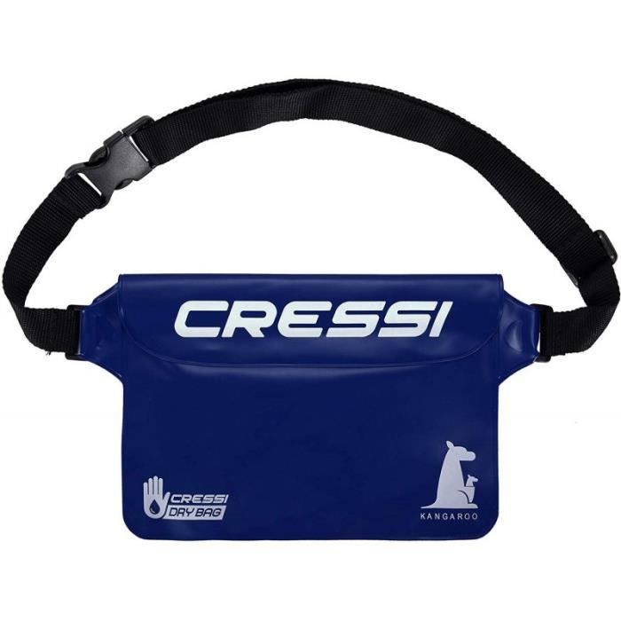 Cressi Kangaroo Dry Pouch Pochette etanche Adulte Unisexe Blue Fonce Unique 8022983150284