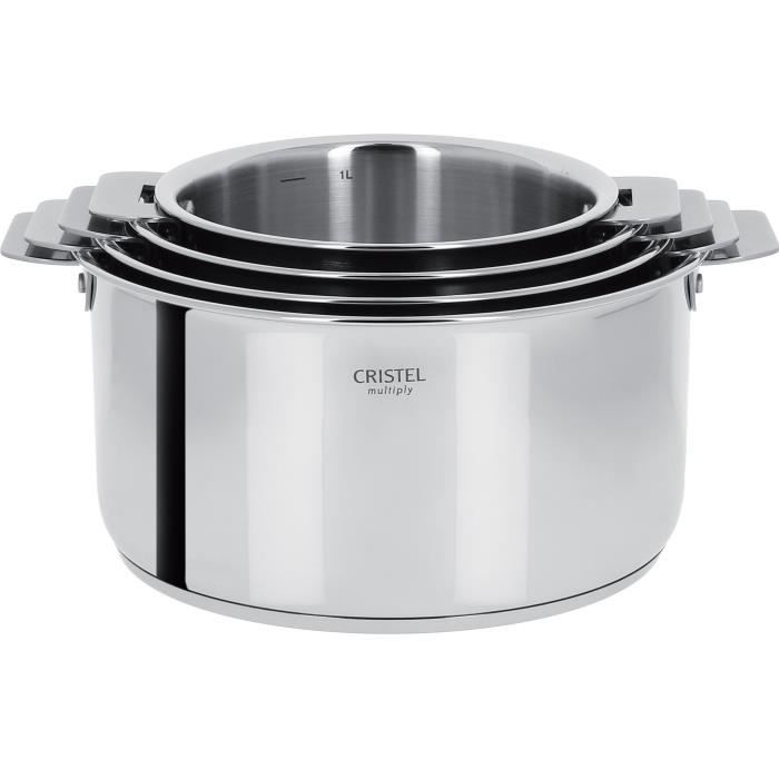Casserole Inox 16 Cm Sans Poignée Cristel Casteline – Compatible Tous Feux + Induction – Qualité Française