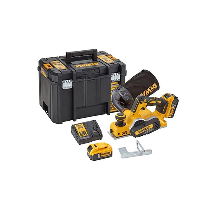 Rabot électrique sans fil brushless 18V DEWALT DCP580P2T QW Lames TCT 2 batteries 5Ah